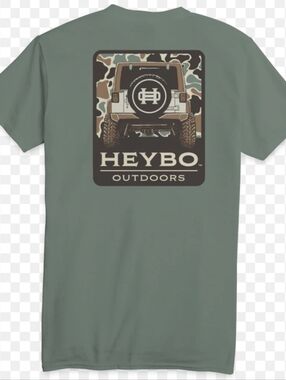 NWT Heybo Camo Jeep Tee